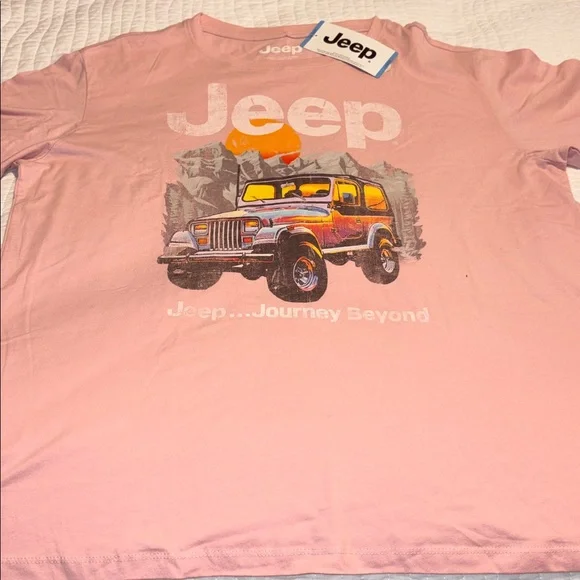 Jeep Logo Light Pink Tee - Picture 2 of 4